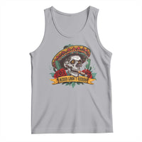 Funny Mexico Lindo Y Querido Tank Top Mexican Pride Vintage Sombrero Hat Skull