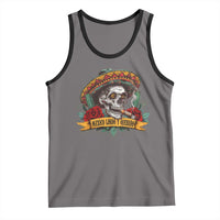 Funny Mexico Lindo Y Querido Tank Top Mexican Pride Vintage Sombrero Hat Skull
