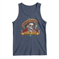Funny Mexico Lindo Y Querido Tank Top Mexican Pride Vintage Sombrero Hat Skull