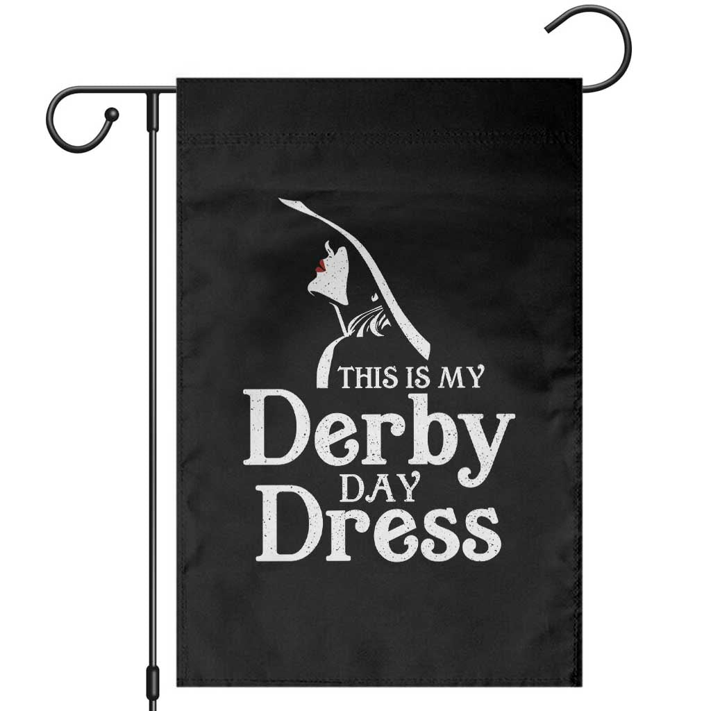 Funny This Is My Derby Day Dress Garden Flag Horse Racing Fascinator Hat