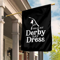 Funny This Is My Derby Day Dress Garden Flag Horse Racing Fascinator Hat
