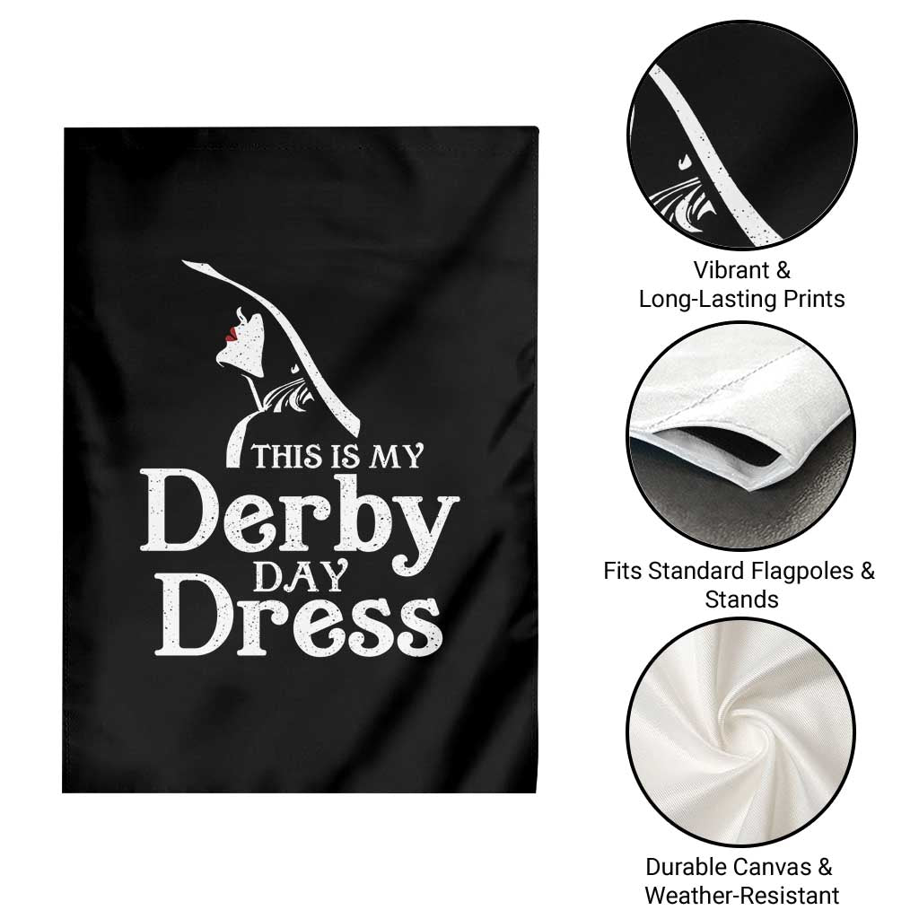 Funny This Is My Derby Day Dress Garden Flag Horse Racing Fascinator Hat