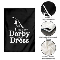 Funny This Is My Derby Day Dress Garden Flag Horse Racing Fascinator Hat