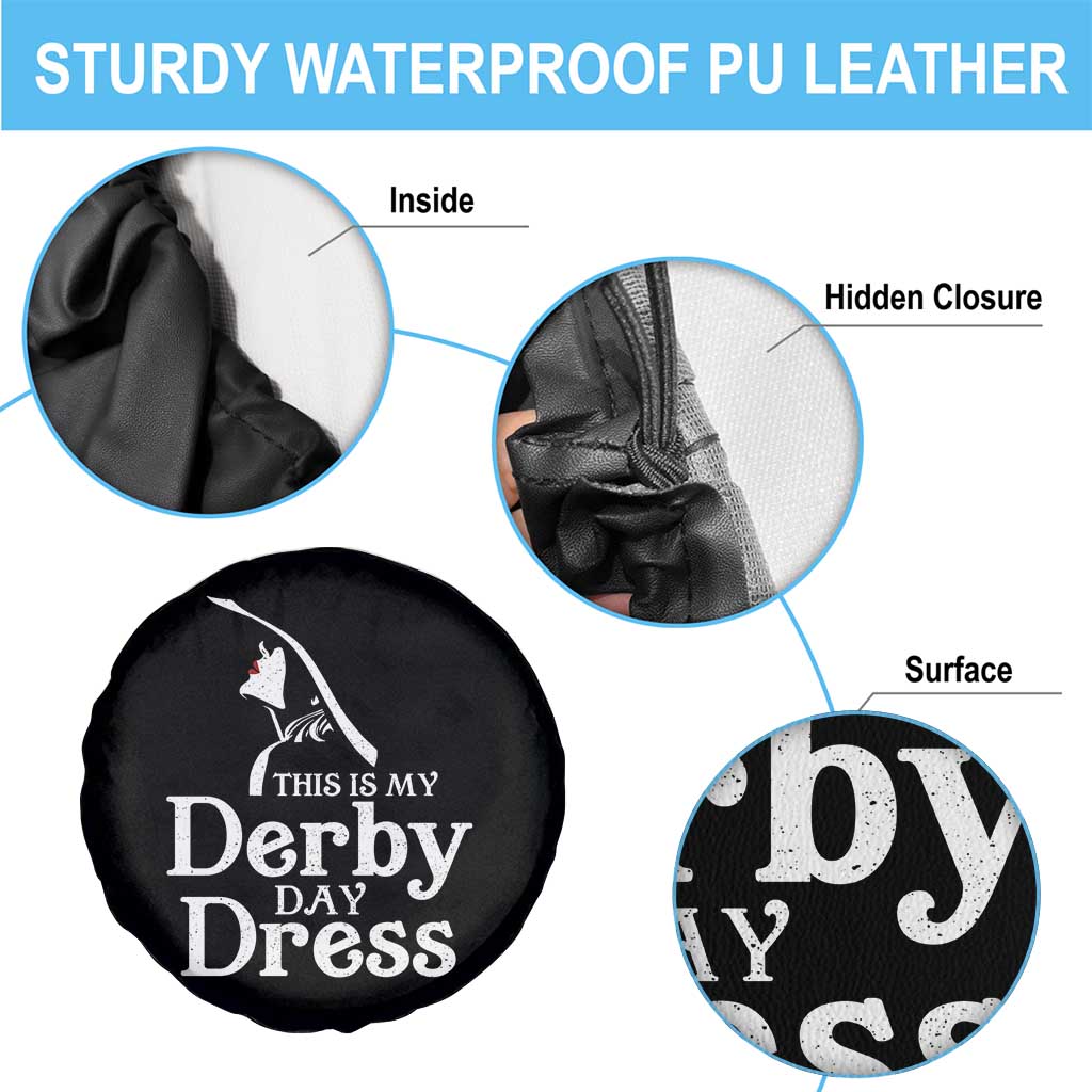 Funny This Is My Derby Day Dress Spare Tire Cover Horse Racing Fascinator Hat