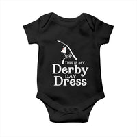 Funny This Is My Derby Day Dress Baby Onesie Horse Racing Fascinator Hat