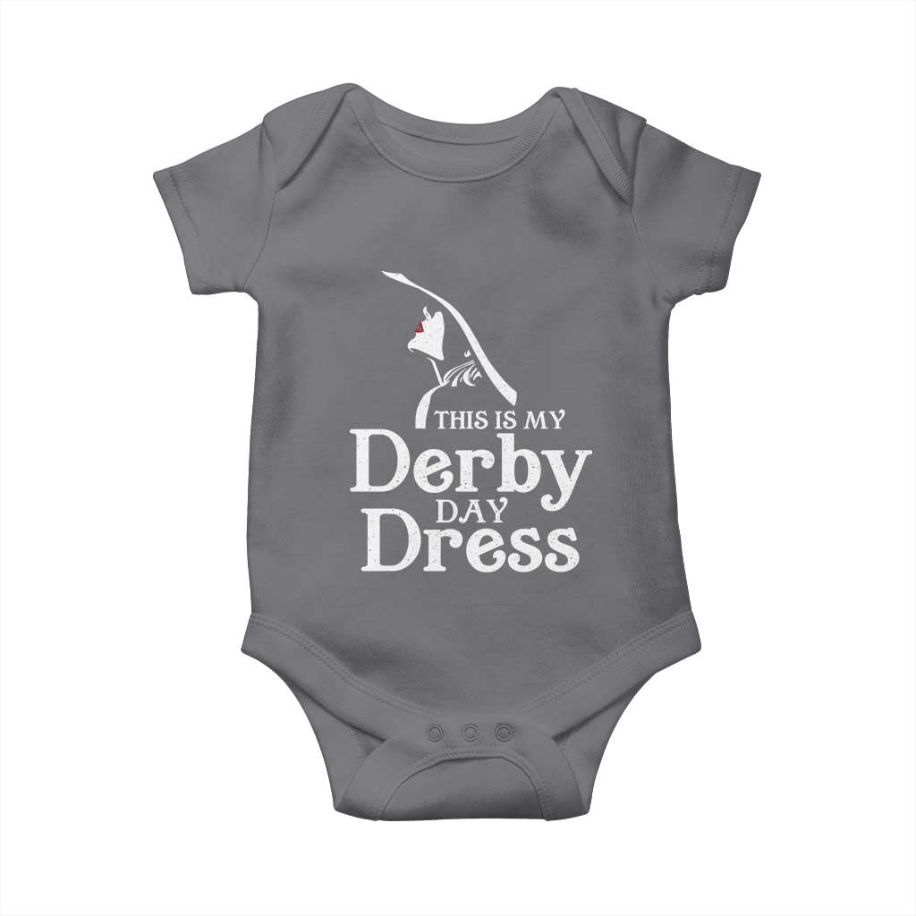 Funny This Is My Derby Day Dress Baby Onesie Horse Racing Fascinator Hat