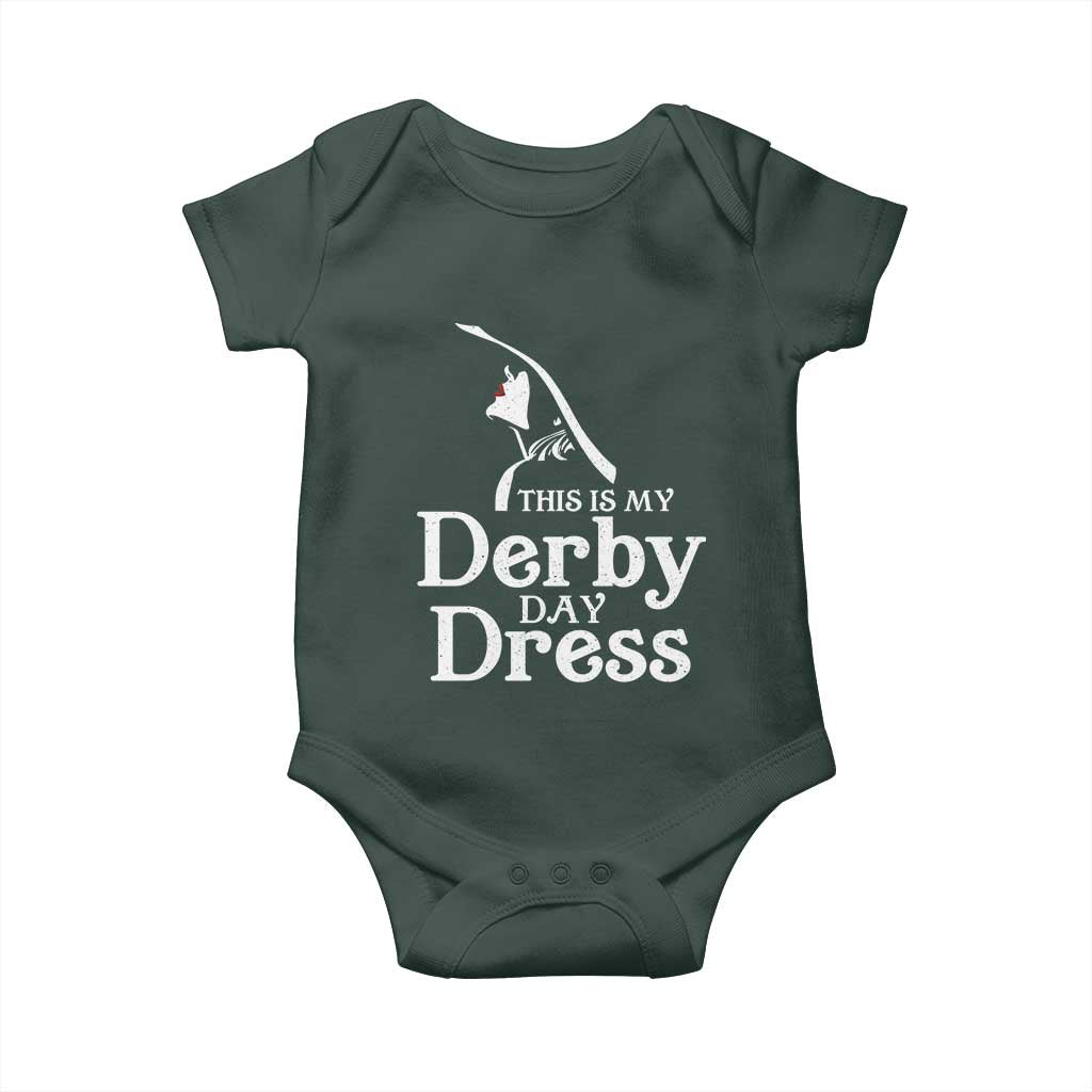 Funny This Is My Derby Day Dress Baby Onesie Horse Racing Fascinator Hat