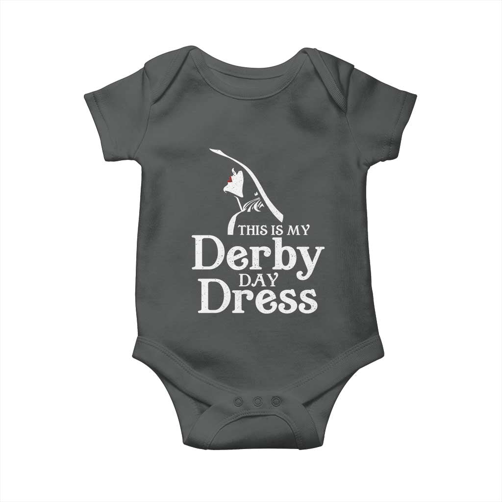 Funny This Is My Derby Day Dress Baby Onesie Horse Racing Fascinator Hat