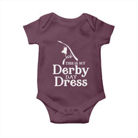 Funny This Is My Derby Day Dress Baby Onesie Horse Racing Fascinator Hat