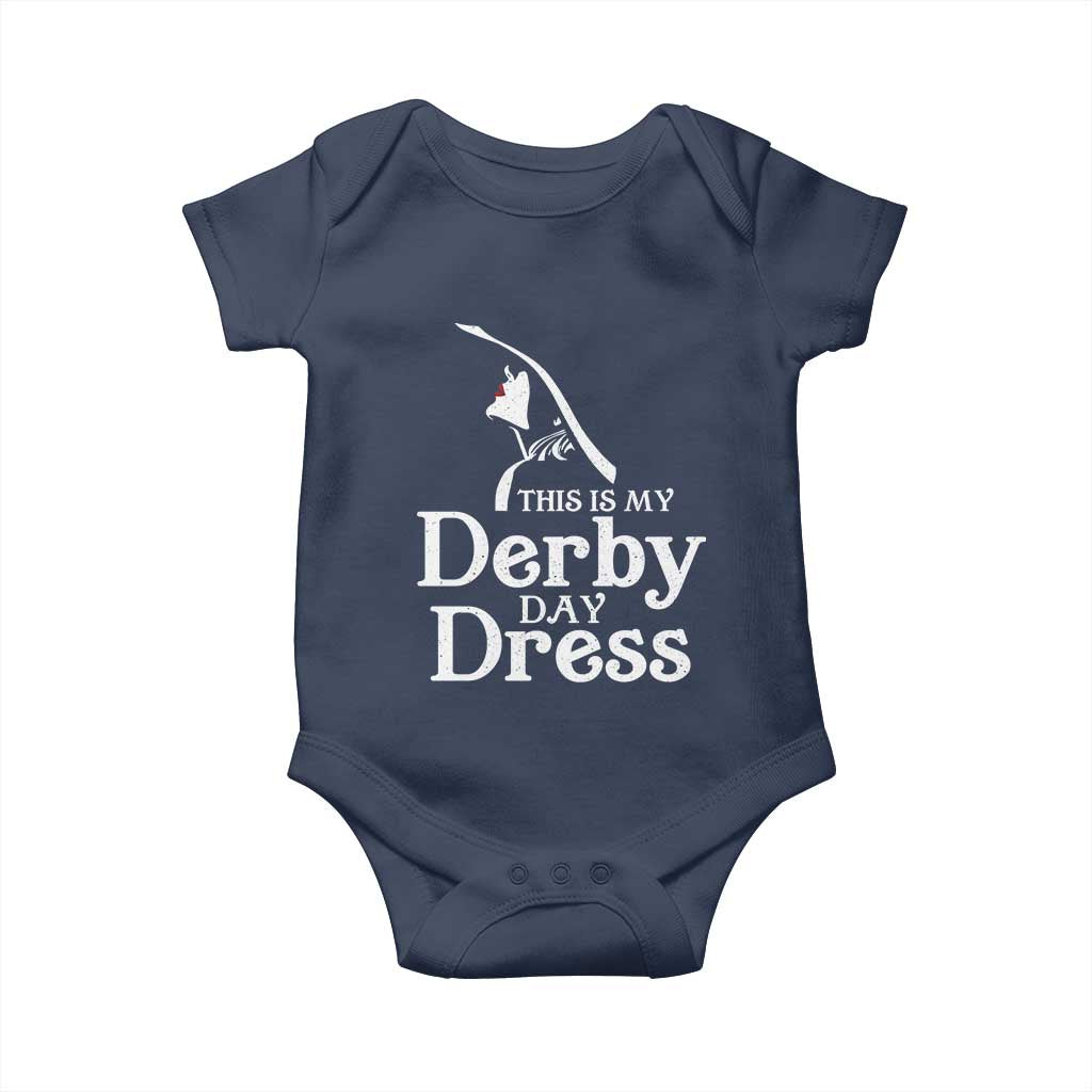 Funny This Is My Derby Day Dress Baby Onesie Horse Racing Fascinator Hat