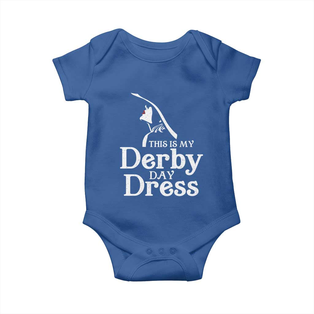 Funny This Is My Derby Day Dress Baby Onesie Horse Racing Fascinator Hat