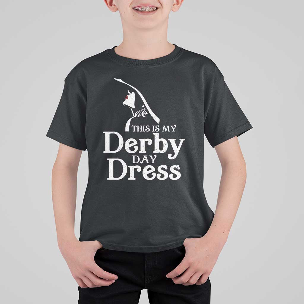 Funny This Is My Derby Day Dress T Shirt For Kid Horse Racing Fascinator Hat
