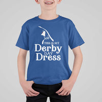 Funny This Is My Derby Day Dress T Shirt For Kid Horse Racing Fascinator Hat