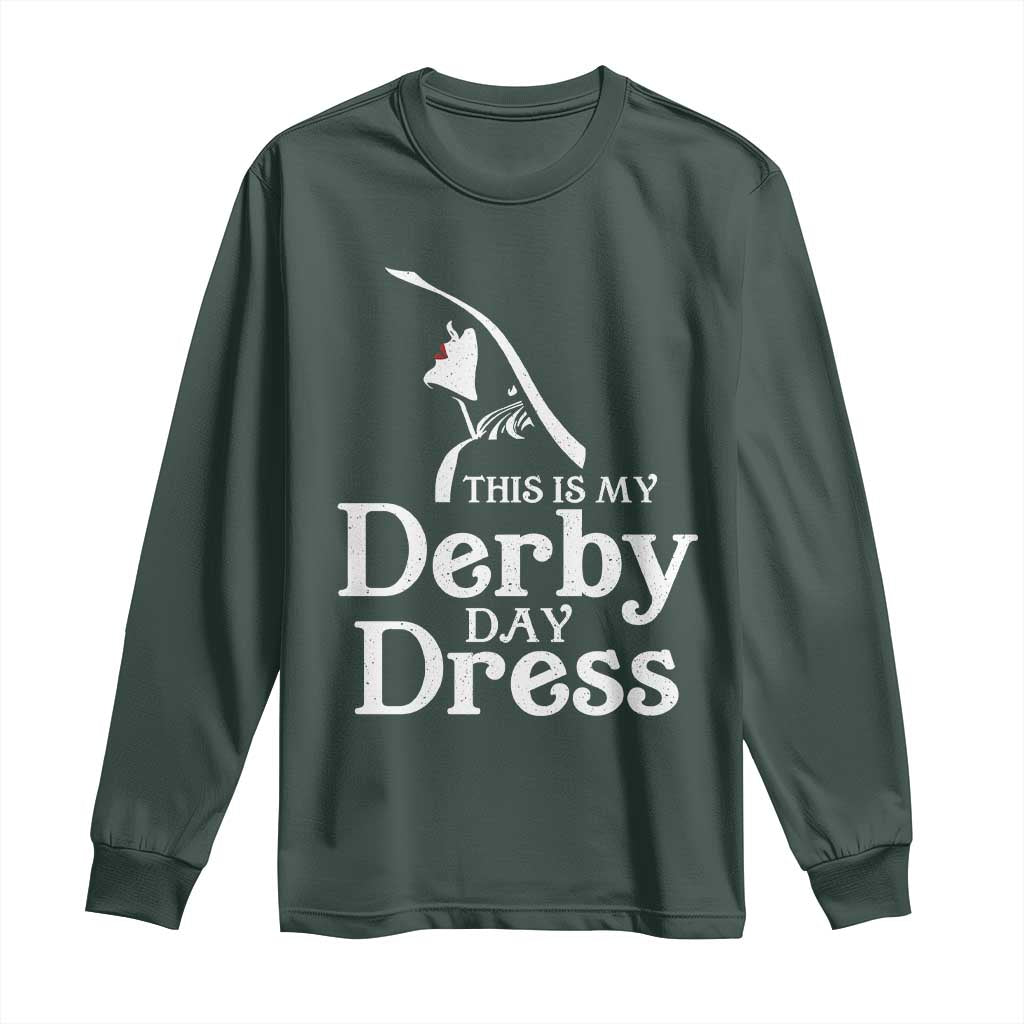 Funny This Is My Derby Day Dress Long Sleeve Shirt Horse Racing Fascinator Hat