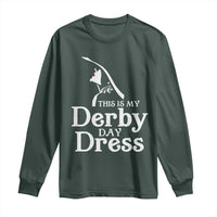 Funny This Is My Derby Day Dress Long Sleeve Shirt Horse Racing Fascinator Hat