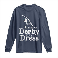 Funny This Is My Derby Day Dress Long Sleeve Shirt Horse Racing Fascinator Hat