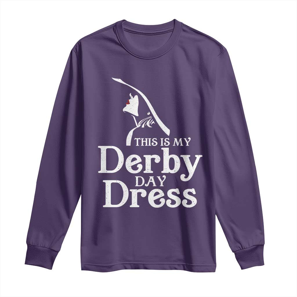 Funny This Is My Derby Day Dress Long Sleeve Shirt Horse Racing Fascinator Hat