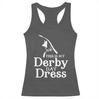 Funny This Is My Derby Day Dress Racerback Tank Top Horse Racing Fascinator Hat