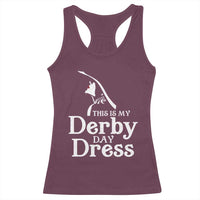 Funny This Is My Derby Day Dress Racerback Tank Top Horse Racing Fascinator Hat