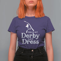 Funny This Is My Derby Day Dress T Shirt For Women Horse Racing Fascinator Hat