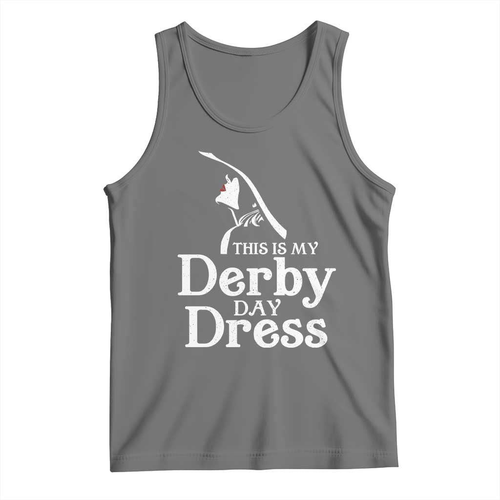 Funny This Is My Derby Day Dress Tank Top Horse Racing Fascinator Hat