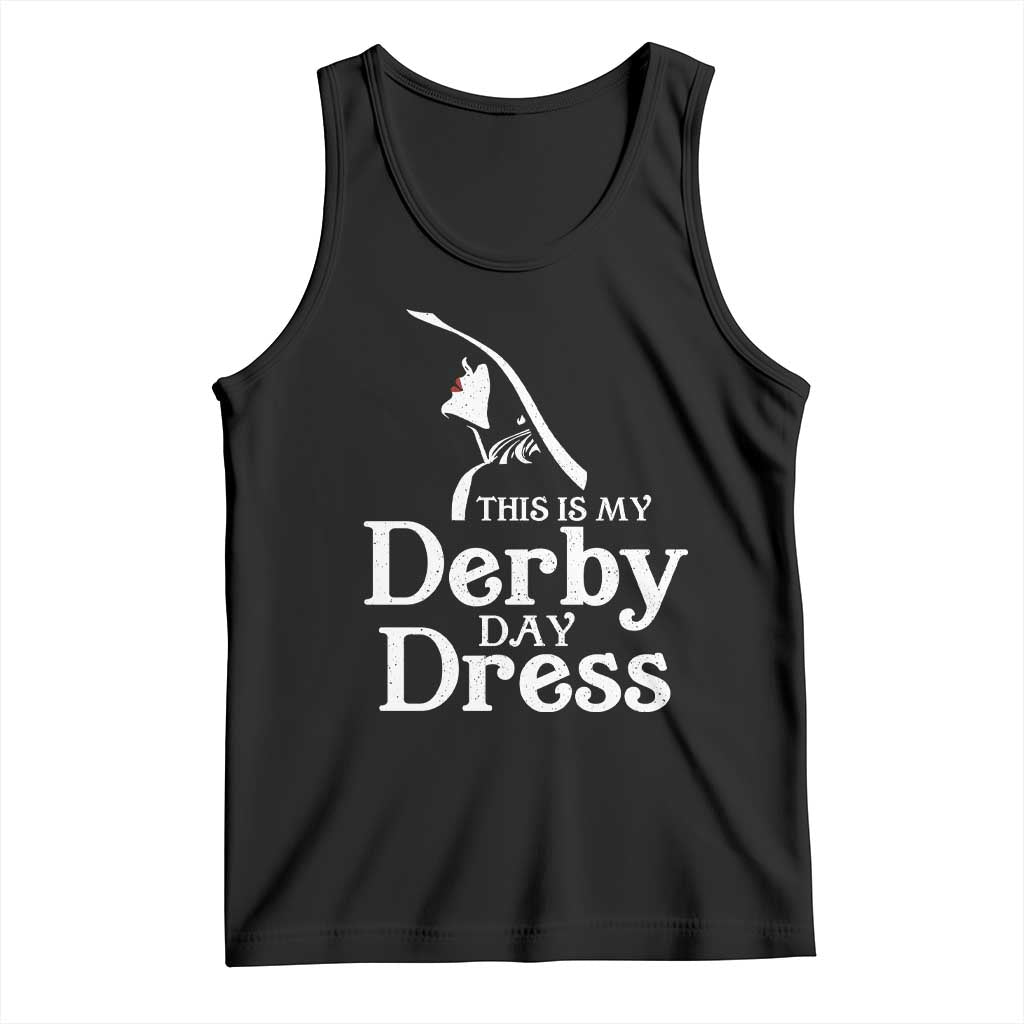 Funny This Is My Derby Day Dress Tank Top Horse Racing Fascinator Hat