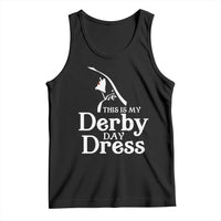 Funny This Is My Derby Day Dress Tank Top Horse Racing Fascinator Hat