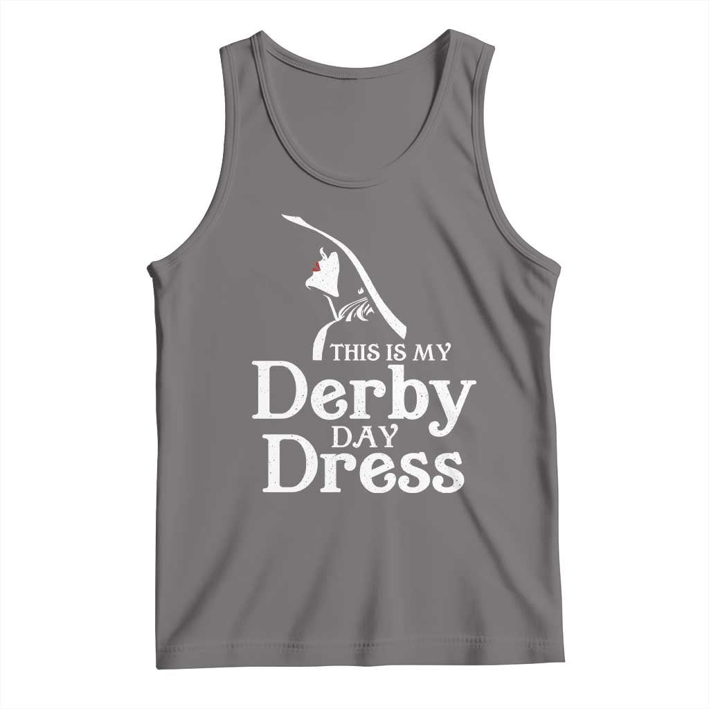 Funny This Is My Derby Day Dress Tank Top Horse Racing Fascinator Hat
