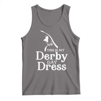Funny This Is My Derby Day Dress Tank Top Horse Racing Fascinator Hat