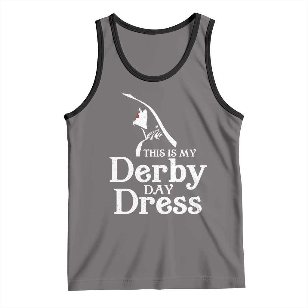 Funny This Is My Derby Day Dress Tank Top Horse Racing Fascinator Hat
