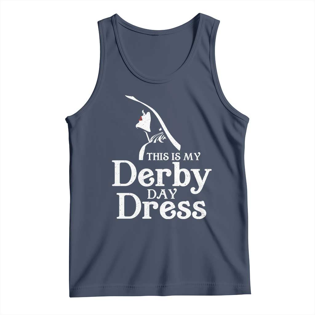 Funny This Is My Derby Day Dress Tank Top Horse Racing Fascinator Hat