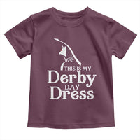 Funny This Is My Derby Day Dress Toddler T Shirt Horse Racing Fascinator Hat