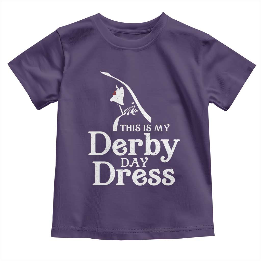 Funny This Is My Derby Day Dress Toddler T Shirt Horse Racing Fascinator Hat