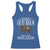 Funny Never Underestimate An Old Man Who Loves Horse Racing Racerback Tank Top