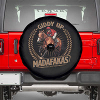 Funny Giddy Up Madafakas Spare Tire Cover Derby Humor Horse Racing