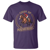 Funny Giddy Up Madafakas T Shirt Derby Humor Horse Racing