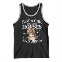 Just A Girl Who Loves Horses And Jesus Tank Top Christian Girls Horse