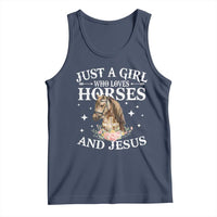 Just A Girl Who Loves Horses And Jesus Tank Top Christian Girls Horse