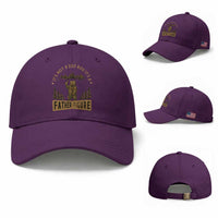 Funny It's Not A Dad Bod It's A Father Figure Baseball Cap Bear Beer Father's Day