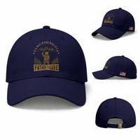 Funny It's Not A Dad Bod It's A Father Figure Baseball Cap Bear Beer Father's Day