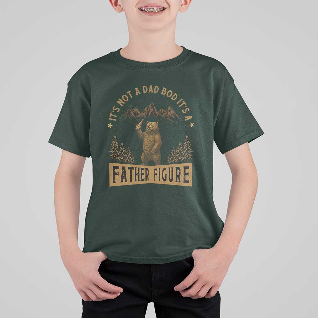 Funny It's Not A Dad Bod It's A Father Figure T Shirt For Kid Bear Beer Father's Day