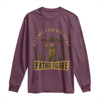 Funny It's Not A Dad Bod It's A Father Figure Long Sleeve Shirt Bear Beer Father's Day