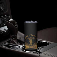 Funny It's Not A Dad Bod It's A Father Figure Skinny Tumbler Bear Beer Father's Day - Wonder Print Shop