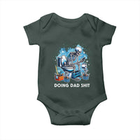 Funny Doing Dad Shit Baby Onesie Skeleton Toilet Dad Jokes Father's Day