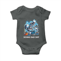 Funny Doing Dad Shit Baby Onesie Skeleton Toilet Dad Jokes Father's Day