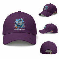 Funny Doing Dad Shit Baseball Cap Skeleton Toilet Dad Jokes Father's Day
