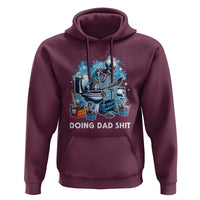 Funny Doing Dad Shit Hoodie Skeleton Toilet Dad Jokes Father's Day