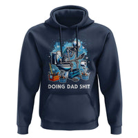 Funny Doing Dad Shit Hoodie Skeleton Toilet Dad Jokes Father's Day