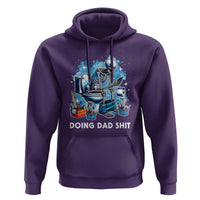 Funny Doing Dad Shit Hoodie Skeleton Toilet Dad Jokes Father's Day