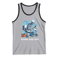 Funny Doing Dad Shit Tank Top Skeleton Toilet Dad Jokes Father's Day